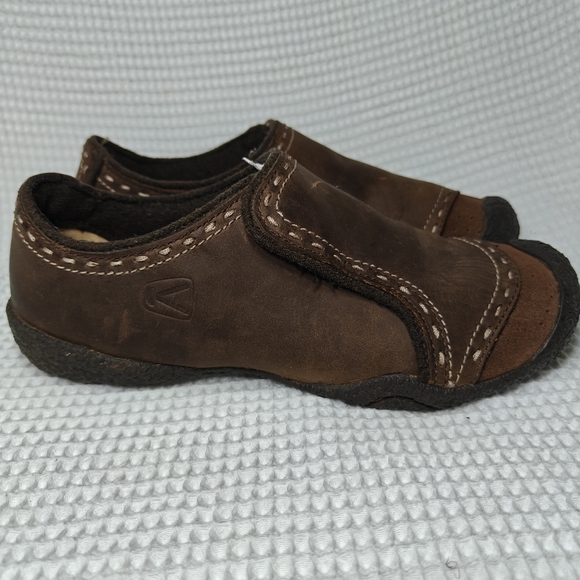 KEEN Clog Loafer Brown Leather Casual Leather Slip On Womens Shoe Size 7.5 - Picture 2 of 9